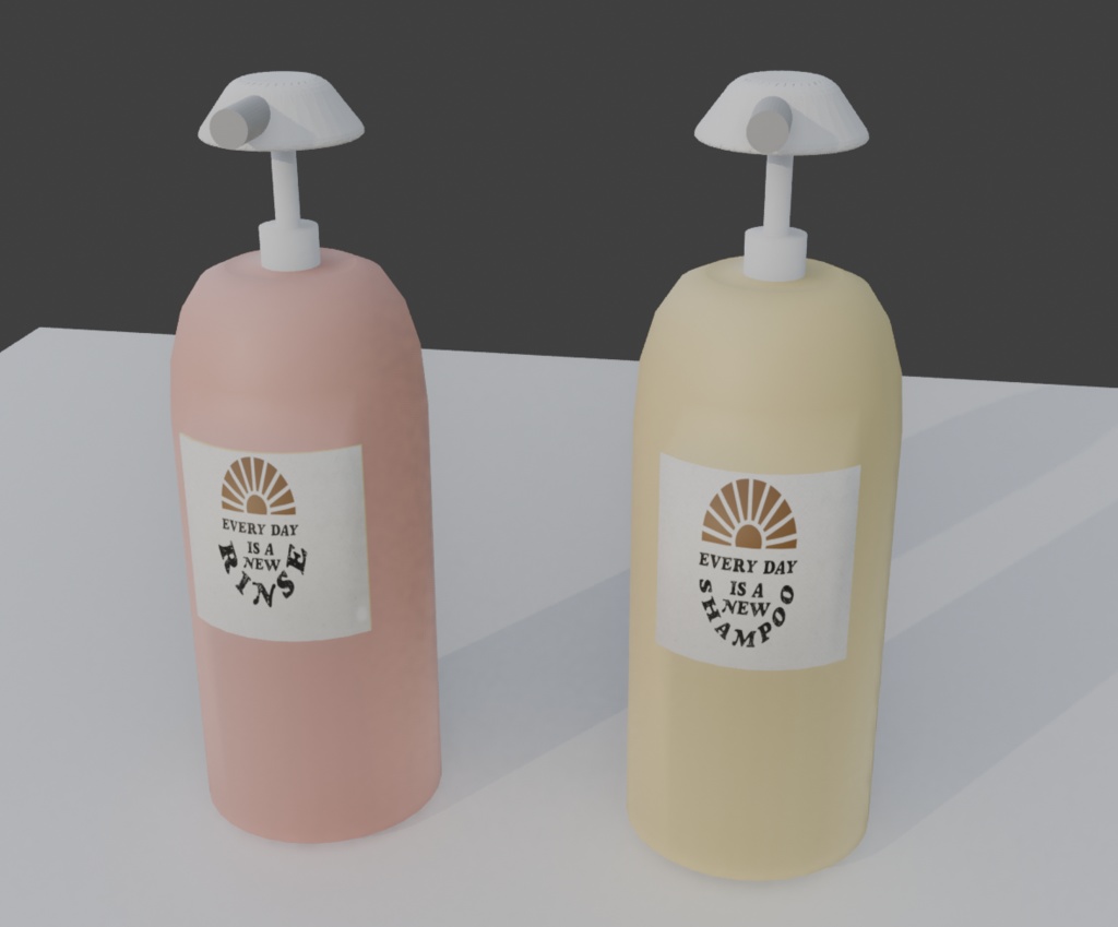 『Blender』シャンプー,リンスボトル