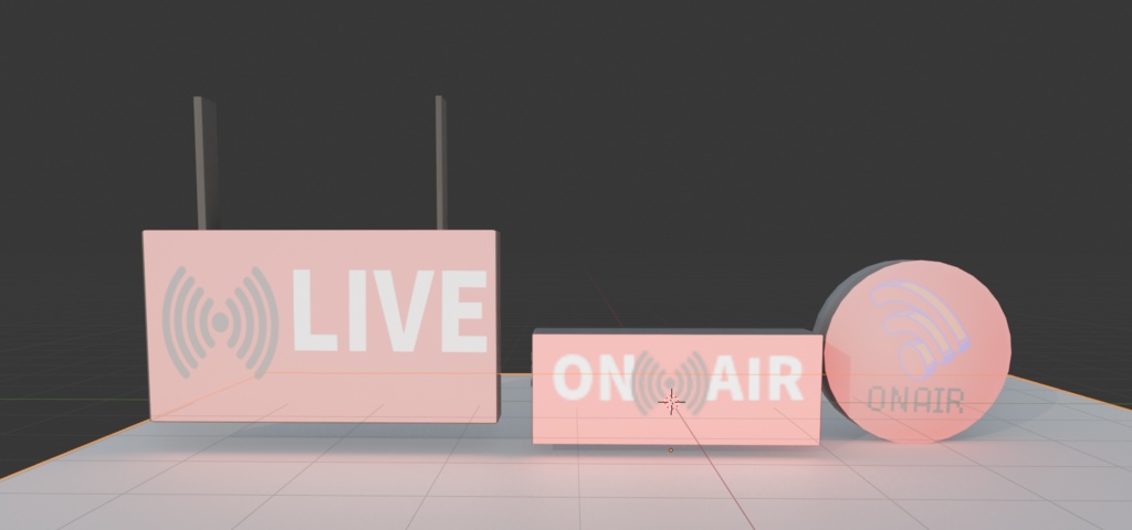 「Blender」録音のやつの看板