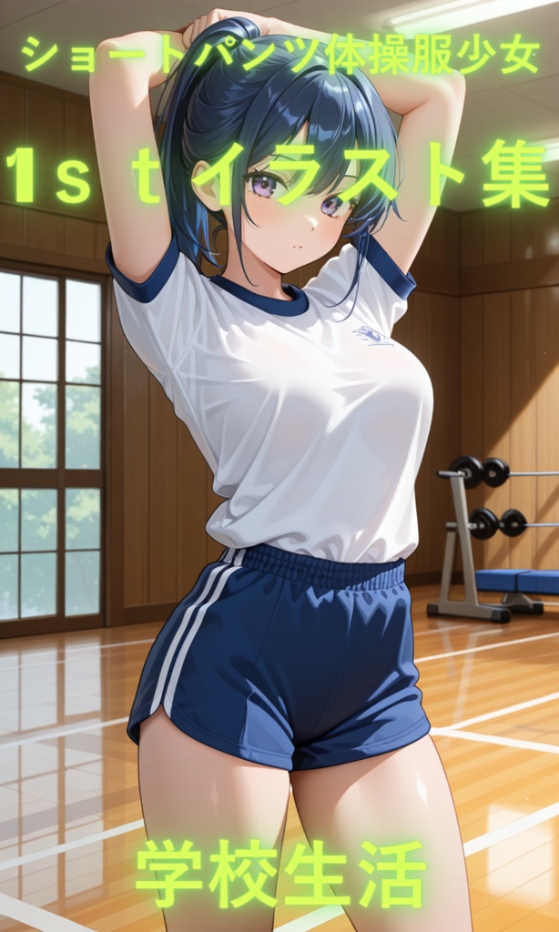 ショートパンツ体操服少女　1stイラスト集　学校生活
