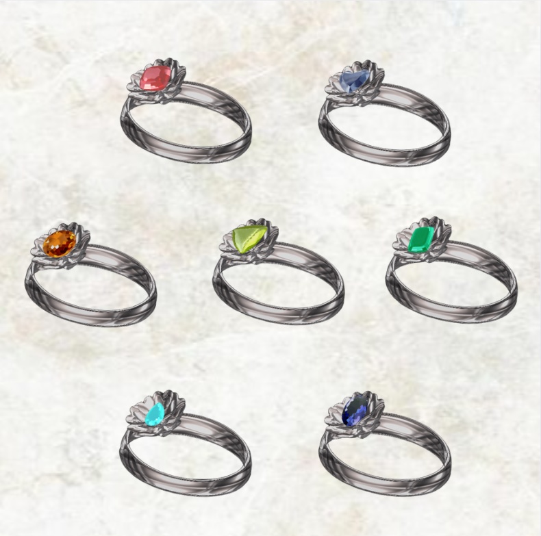 【7種セット】Jewelry Ring 