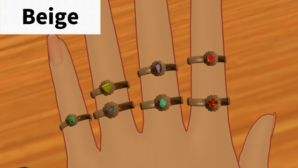 【7種セット】Jewelry Ring