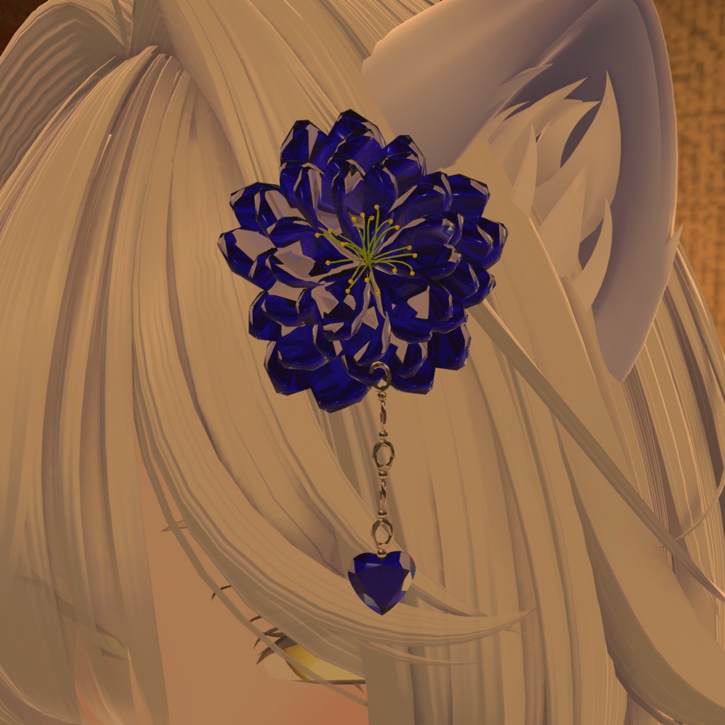 【全5カラー】Crystal Flower 【髪飾り】