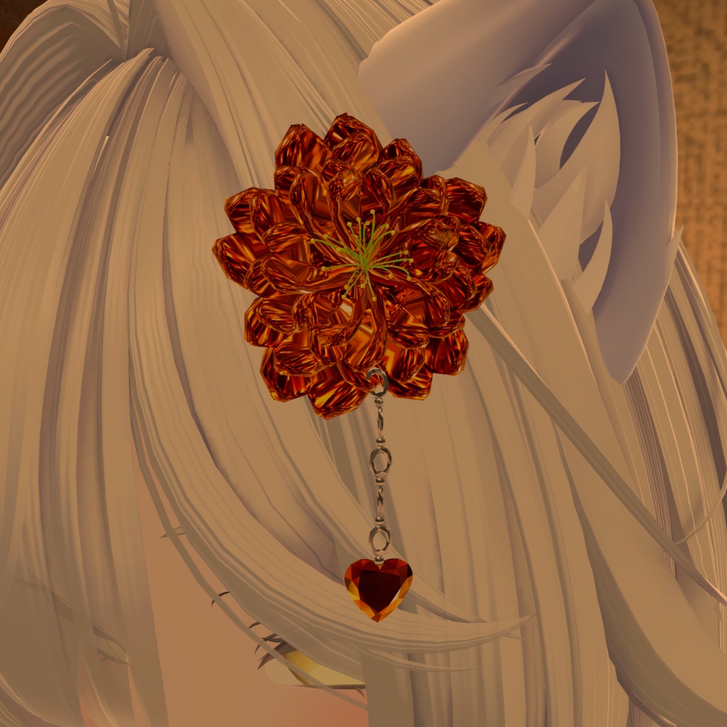 【全5カラー】Crystal Flower 【髪飾り】