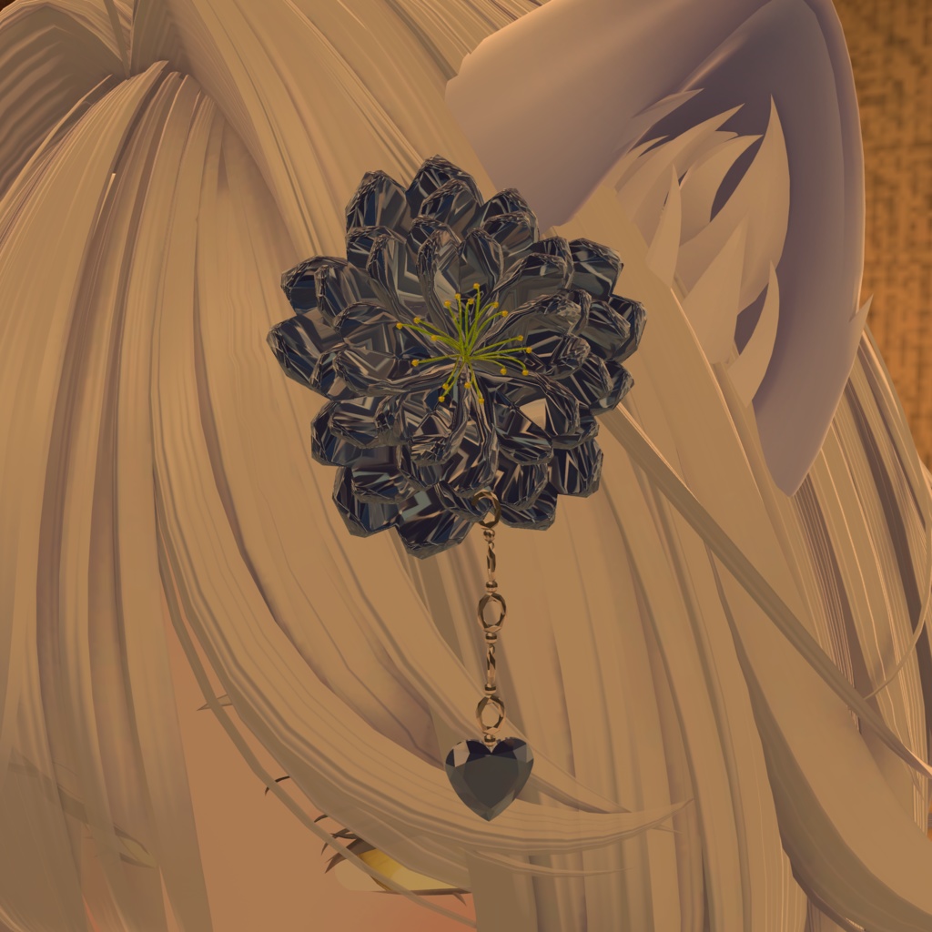 【全5カラー】Crystal Flower 【髪飾り】