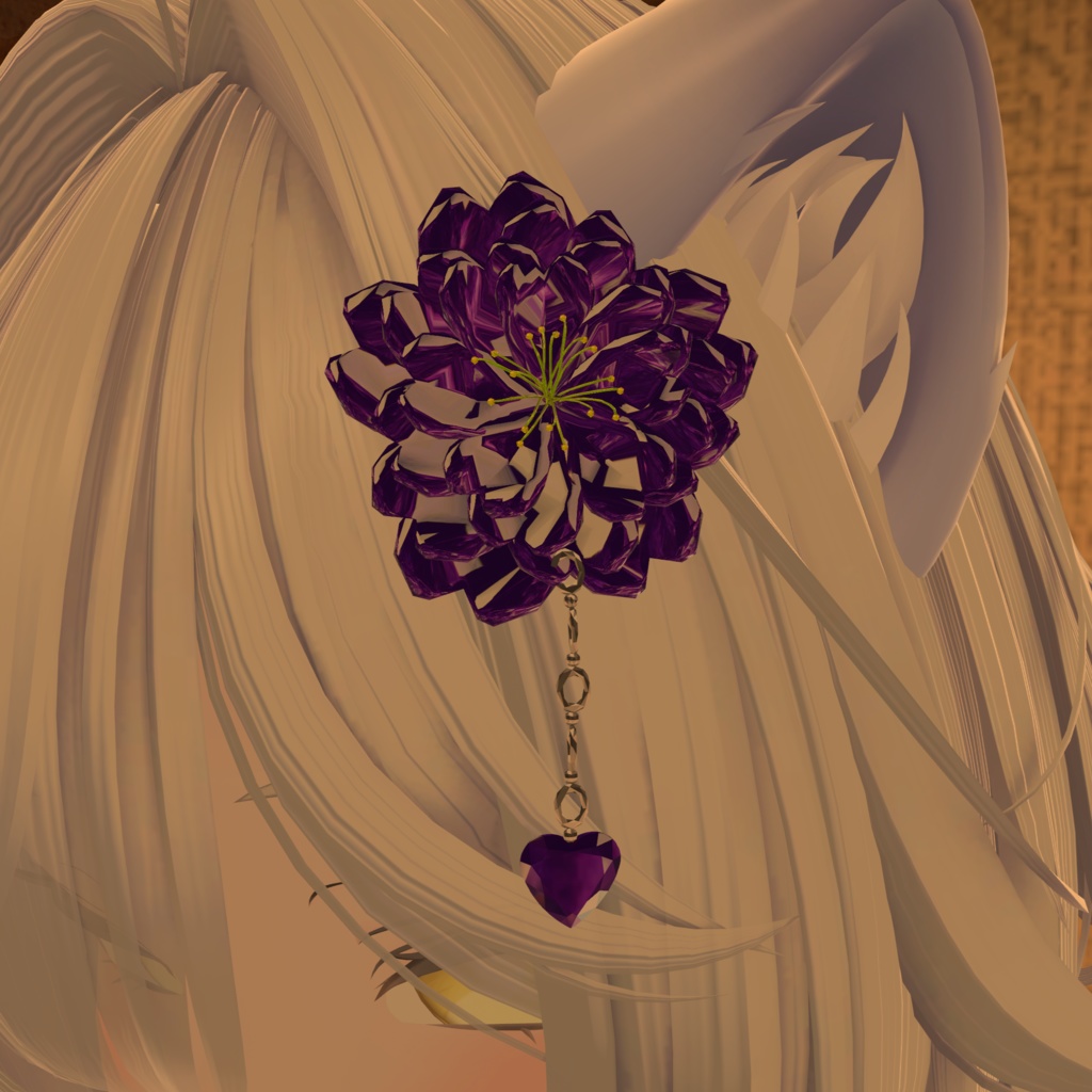 【全5カラー】Crystal Flower 【髪飾り】