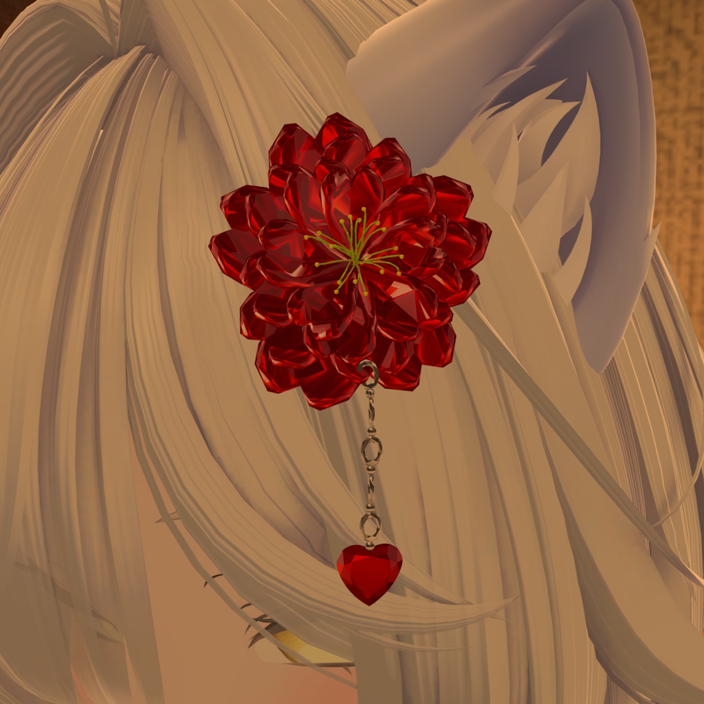 【全5カラー】Crystal Flower 【髪飾り】