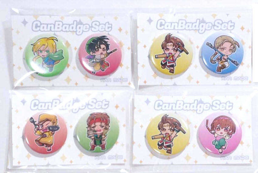 ミニキャラ缶バッチセット