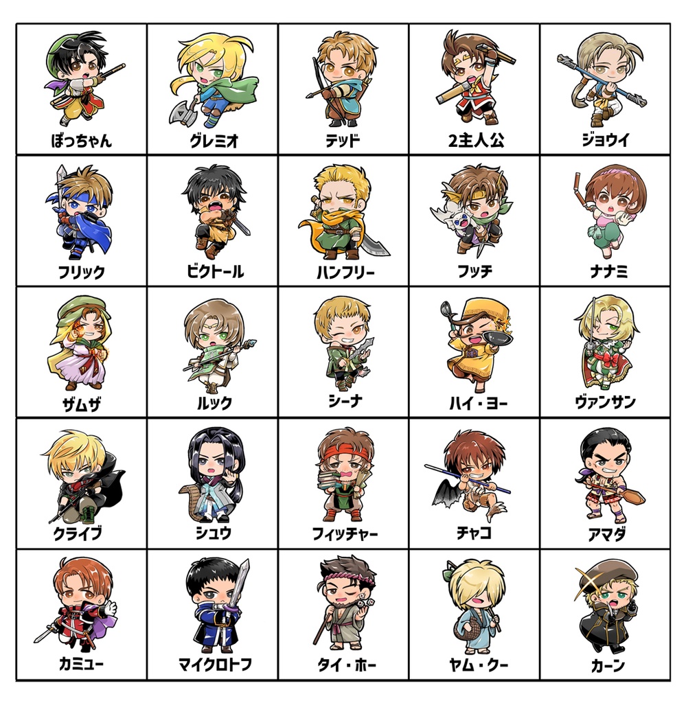 ミニキャラ缶バッチ