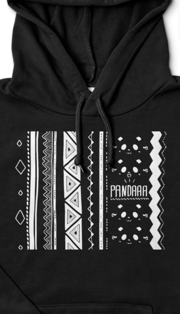 ぱんだパーカー(黒)