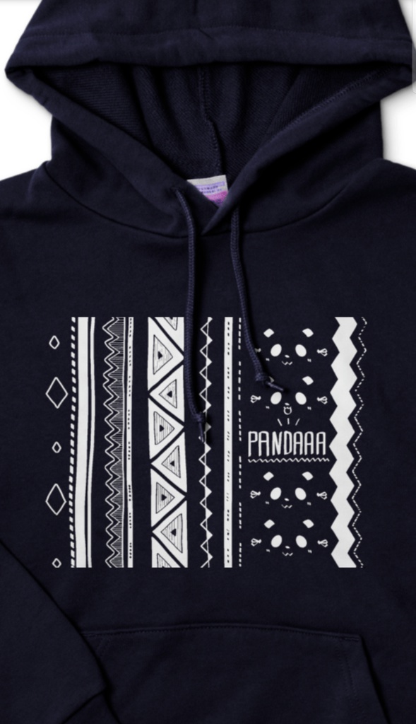 ぱんだパーカー(ネイビー)