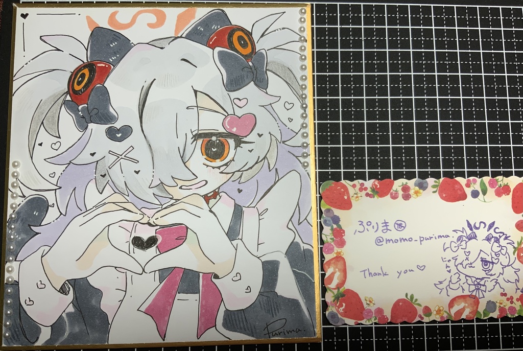 ブルアカ【カノエ】ちゃんのミニ色紙