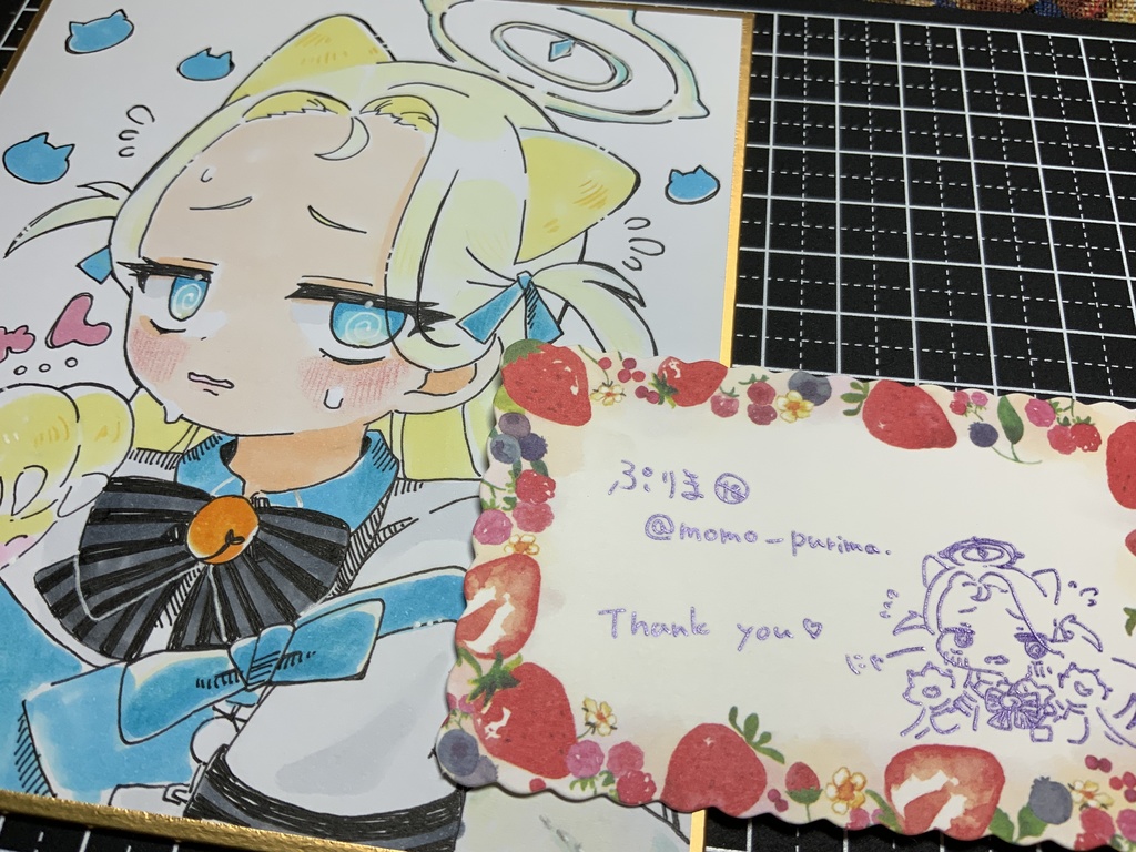 ブルアカ【ソラ】ちゃんミニ色紙