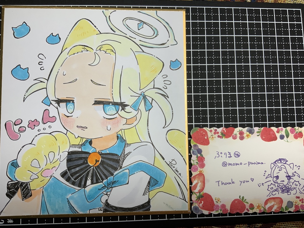 ブルアカ【ソラ】ちゃんミニ色紙