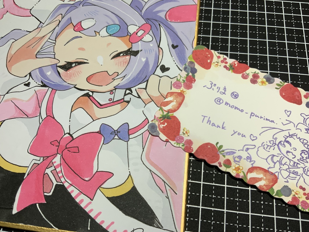 ブルアカ【ハナエ】ちゃんミニ色紙