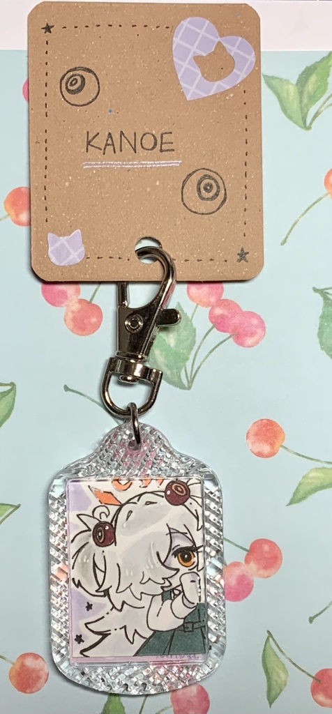 ブルアカ【カノエ】ちゃん原画入りキーホルダー