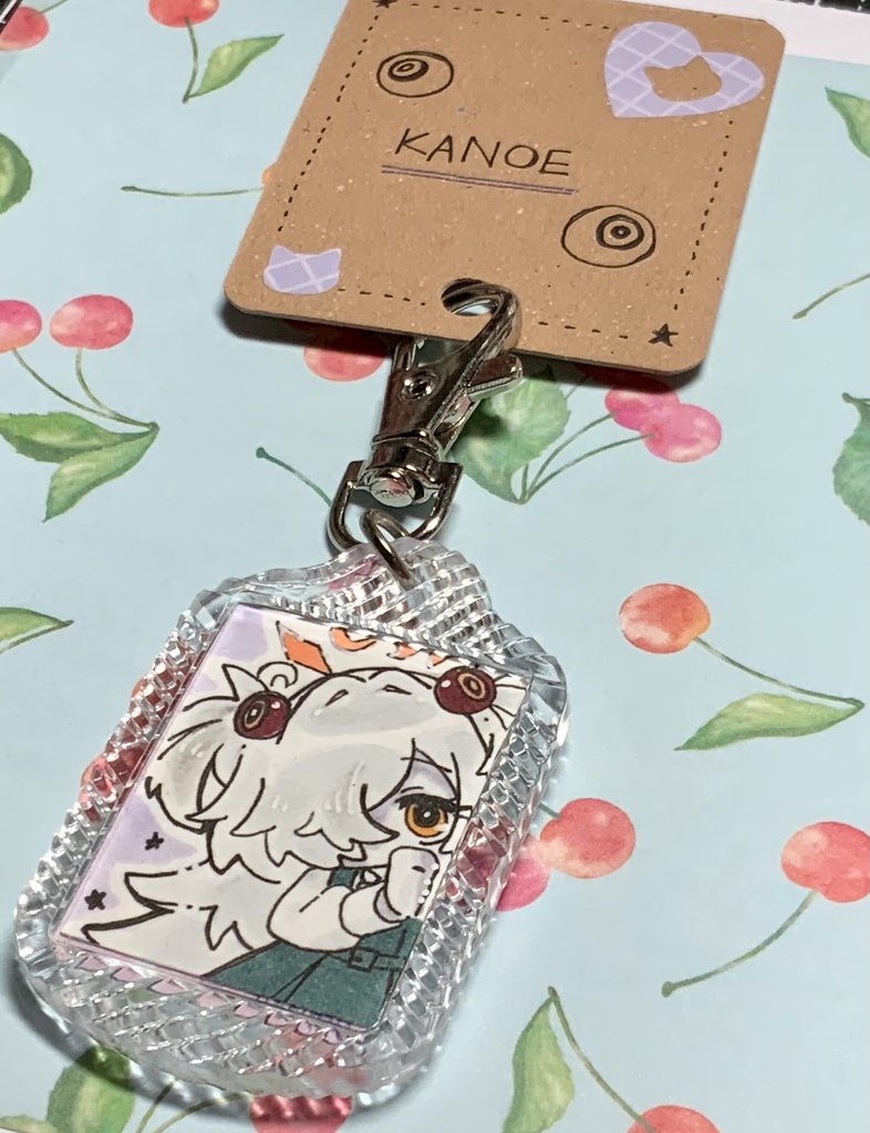 ブルアカ【カノエ】ちゃん原画入りキーホルダー
