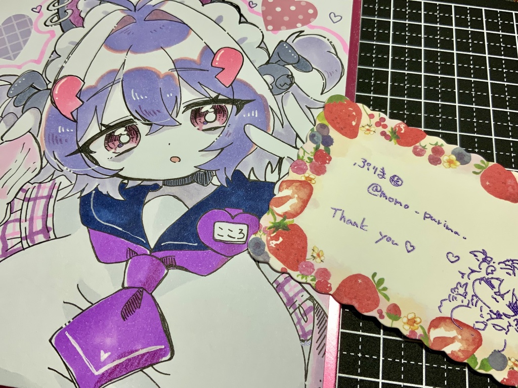 創作色紙【こころ】ちゃん