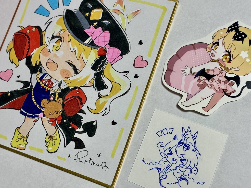 【ブルアカ】ミニ色紙【イブキちゃん】デフォルメ
