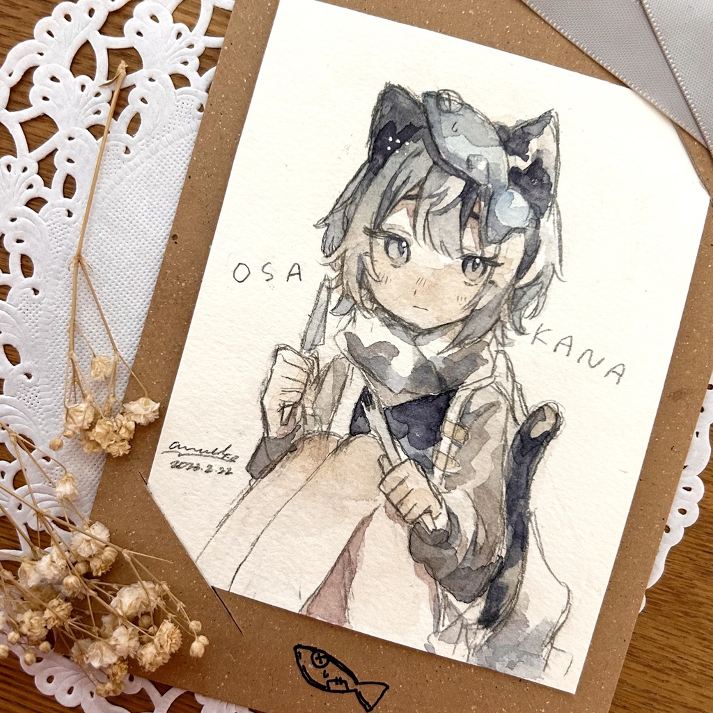 水彩原画 ひよらすⅡ