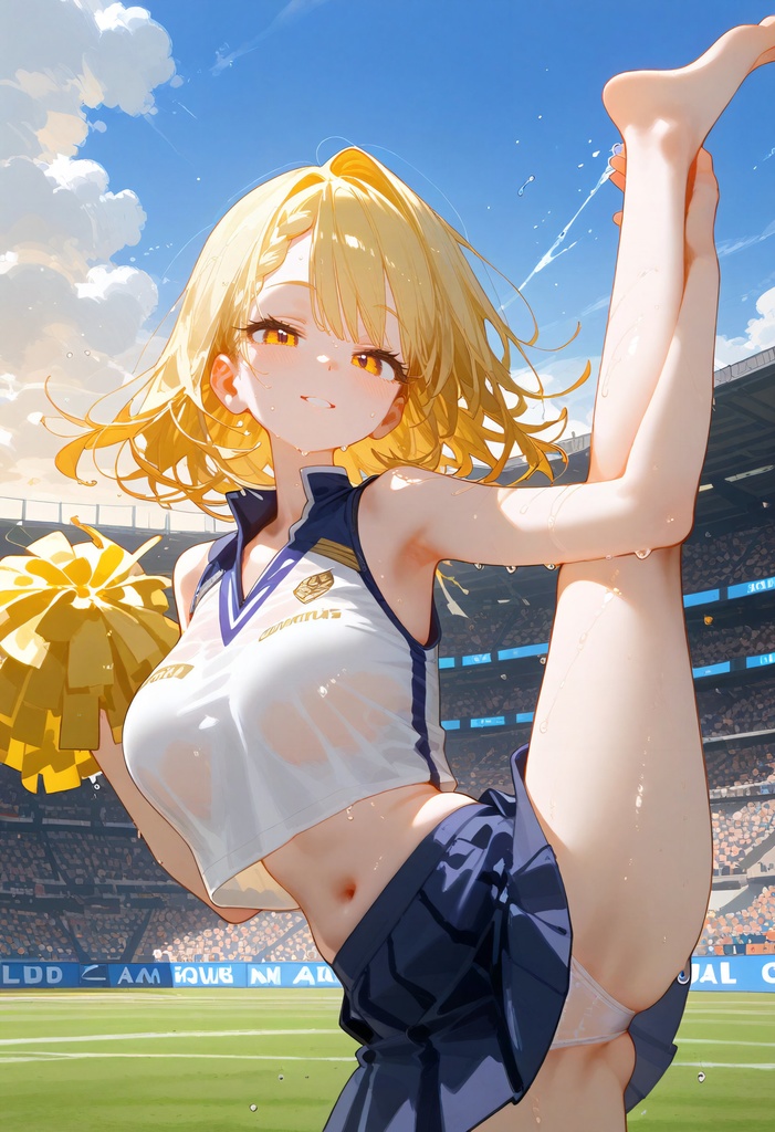 いっぱい応援してくれる濡れチアガールCG集 4K