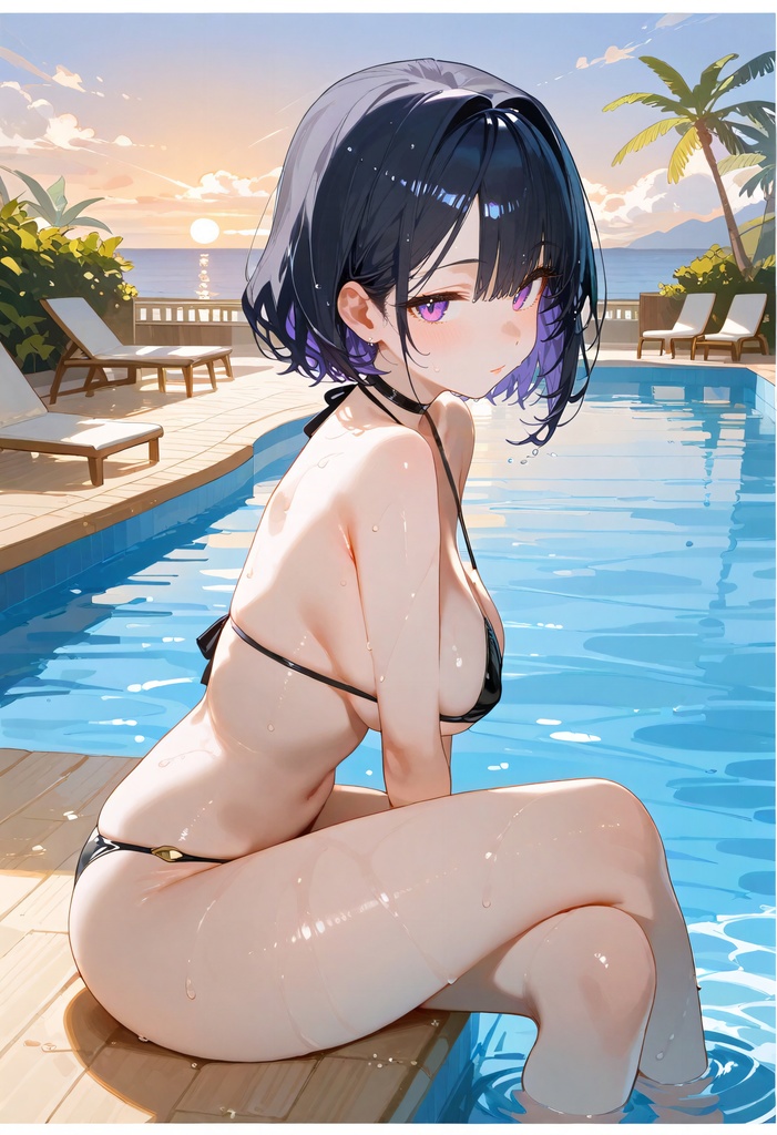 いっぱいおっぱい水着の女の子CG集♪ 4K 全年齢版