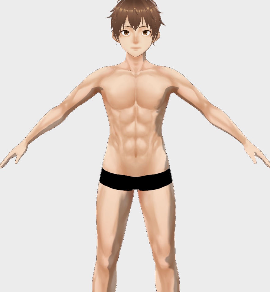 【Vroid用テクスチャ】男性メンズ筋肉肌【商用利用OK】