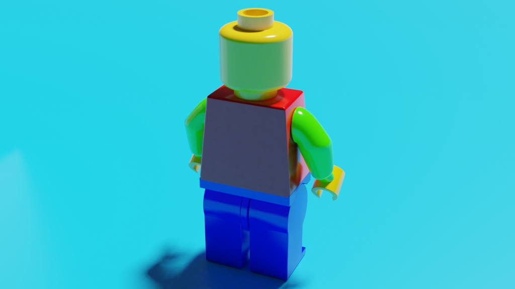 3dcg レゴ人形 Blenderファイル Yoshio0604 Booth