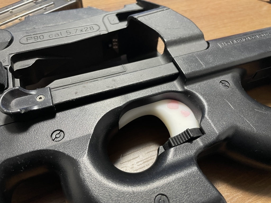 P90用 カスタムトリガー(ハートタイプ)