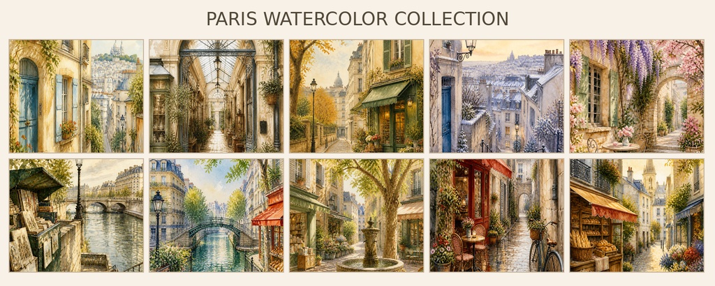 PARIS WATERCOLOR COLLECTION