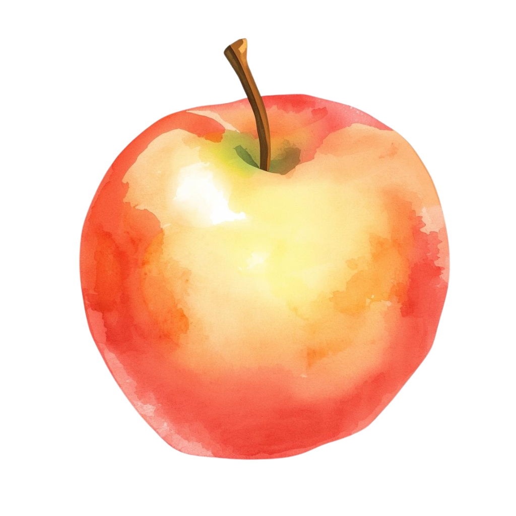 水彩画風 秋の食べ物クリップアートセット(20種)/ナチュラルで可愛い素材集