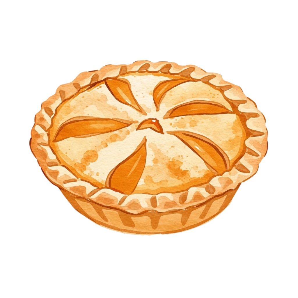 水彩画風 秋の食べ物クリップアートセット(20種)/ナチュラルで可愛い素材集