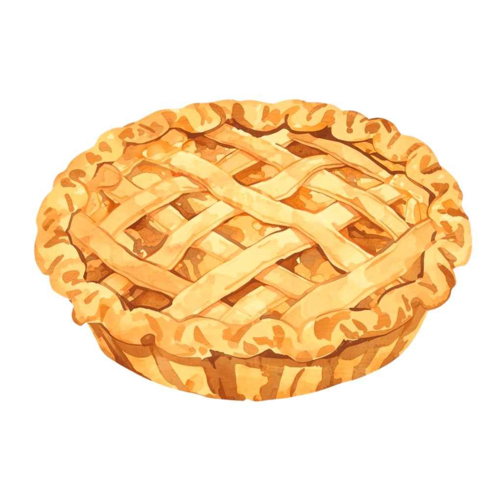 水彩画風 秋の食べ物クリップアートセット(20種)/ナチュラルで可愛い素材集