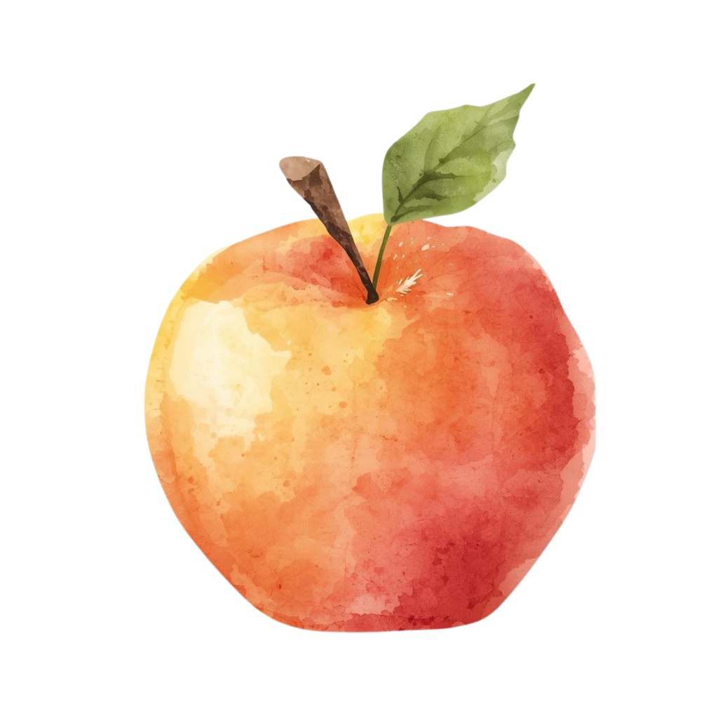 水彩画風 秋の食べ物クリップアートセット(20種)/ナチュラルで可愛い素材集