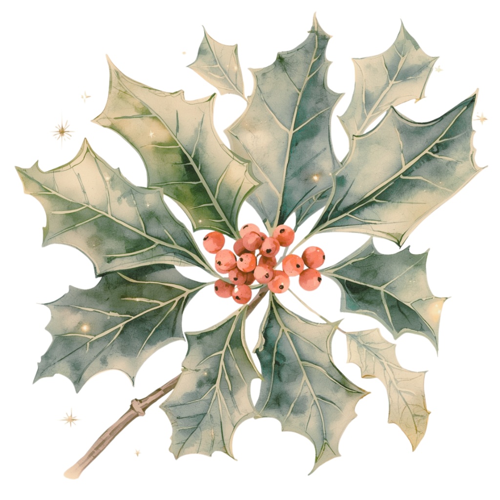 【クリスマスシリーズ】キラキラ水彩・レトロクリスマスクリップアート 30点セット