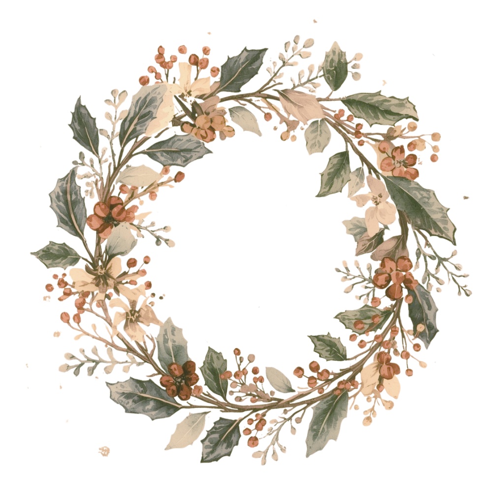 【クリスマスシリーズ】キラキラ水彩・レトロクリスマスクリップアート 30点セット