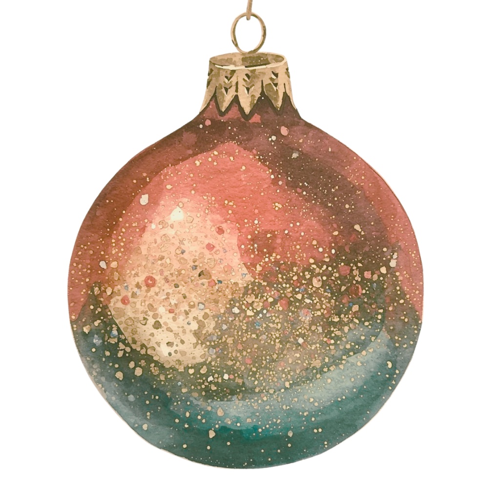 【クリスマスシリーズ】キラキラ水彩・レトロクリスマスクリップアート 30点セット