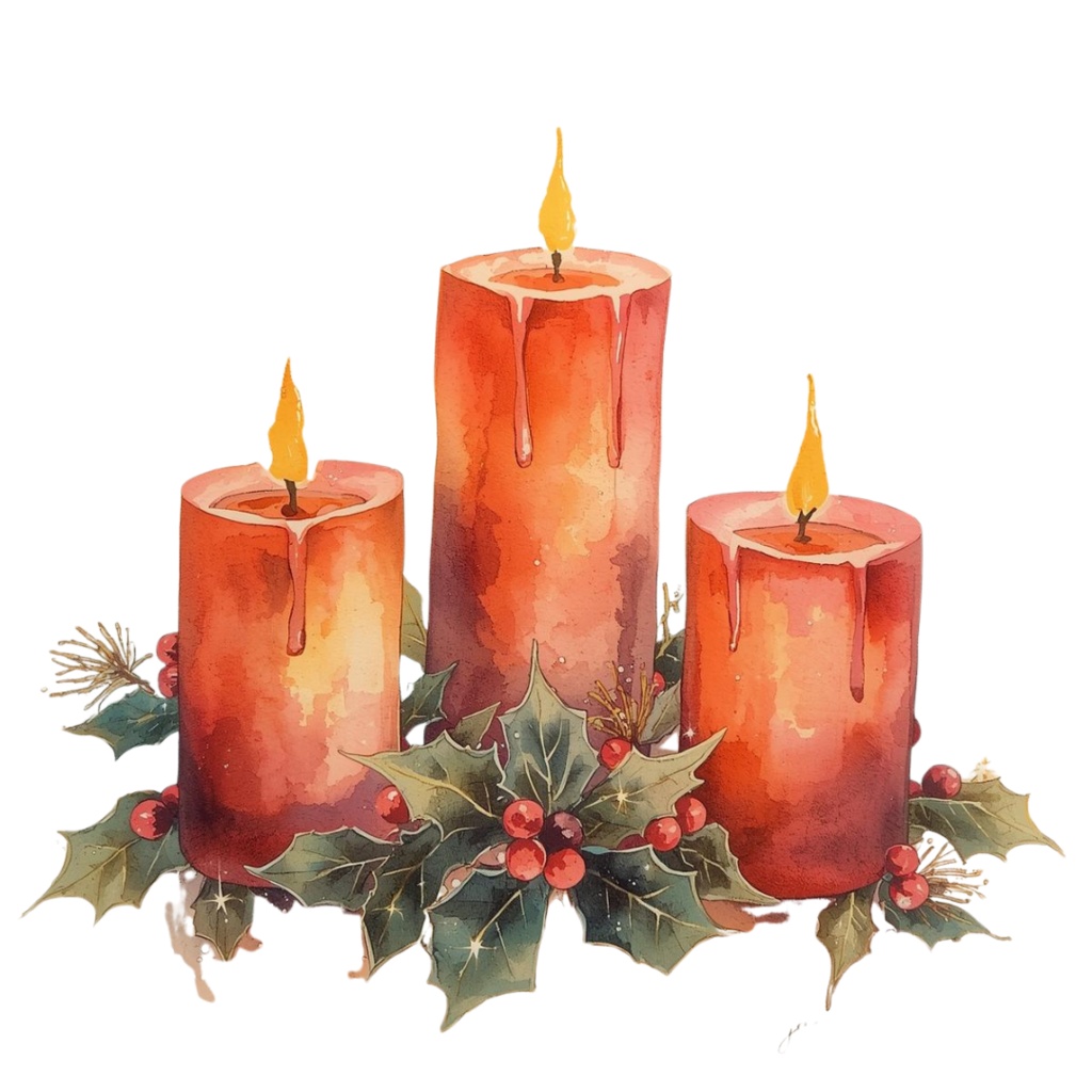 【クリスマスシリーズ】キラキラ水彩・レトロクリスマスクリップアート 30点セット