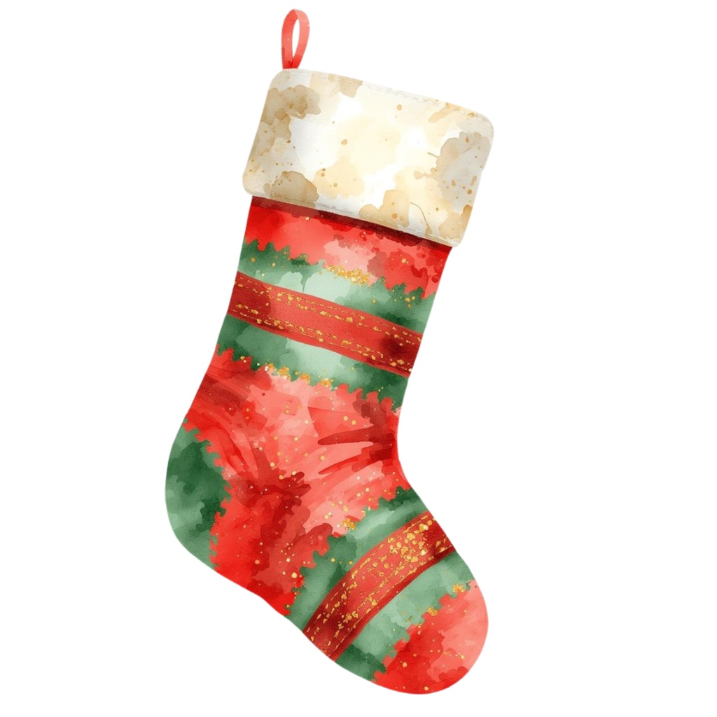 【クリスマスシリーズ】キラキラ水彩・レトロクリスマスクリップアート 30点セット