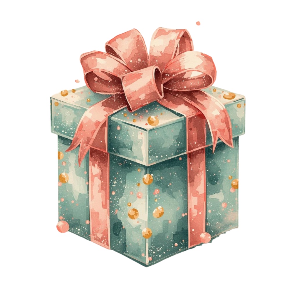 【クリスマスシリーズ】キラキラ水彩・レトロクリスマスクリップアート 30点セット