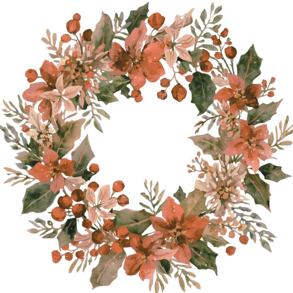 【クリスマスシリーズ】キラキラ水彩・レトロクリスマスクリップアート 30点セット