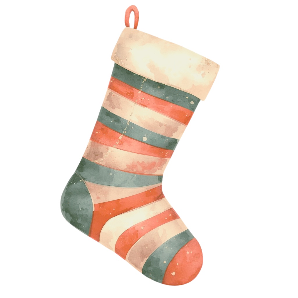 【クリスマスシリーズ】キラキラ水彩・レトロクリスマスクリップアート 30点セット