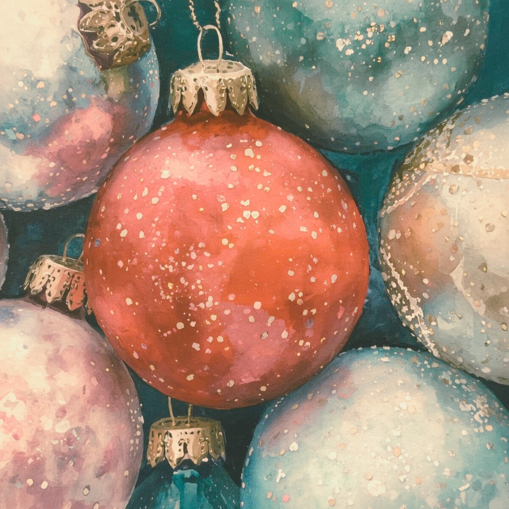 【クリスマスシリーズ】キラキラ水彩・レトロクリスマスクリップアート 30点セット