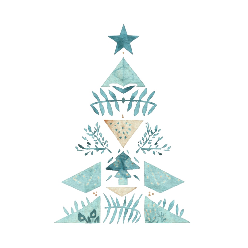 【クリスマスシリーズ】シンプルでおしゃれな北欧風 クリスマスクリップアート(全19種)