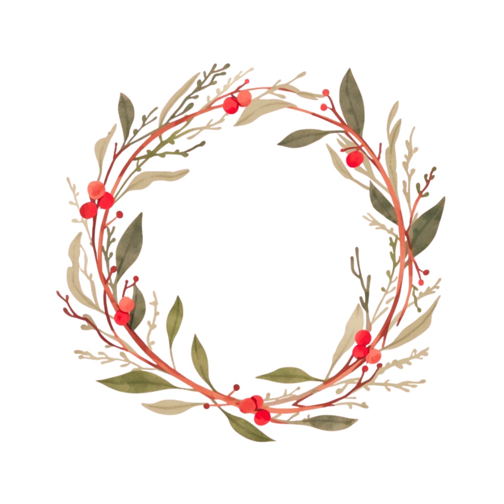 【クリスマスシリーズ】シンプルでおしゃれな北欧風 クリスマスクリップアート(全19種)