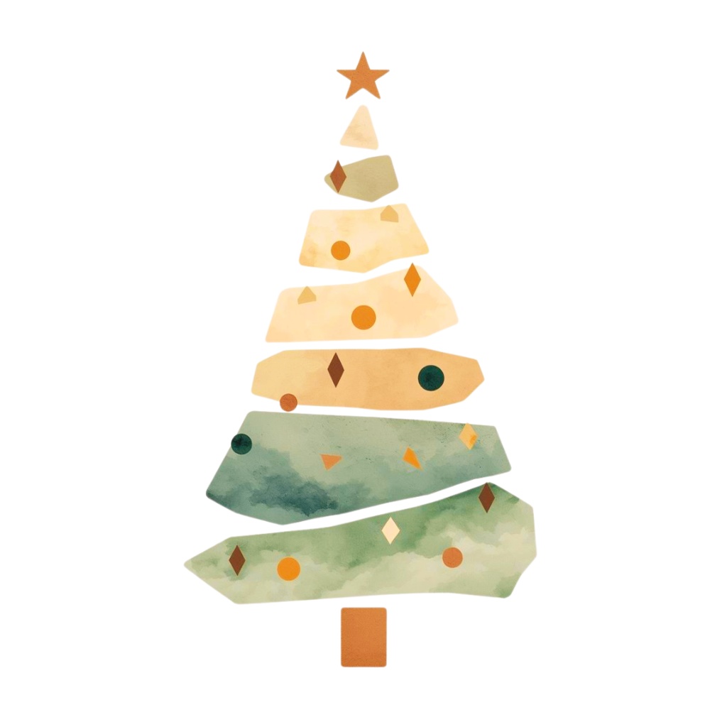 【クリスマスシリーズ】シンプルでおしゃれな北欧風 クリスマスクリップアート(全19種)