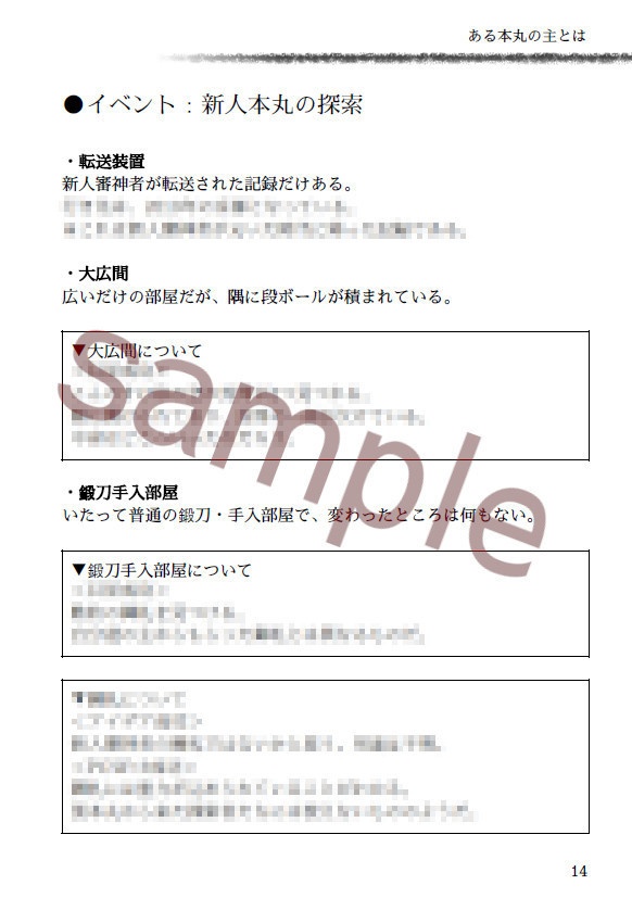 ※頒布終了※ 審神者の行方【CoC6版×刀剣乱舞シナリオ】書籍版