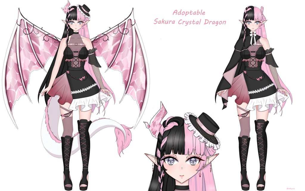 Sakura crystal dragon adoptable