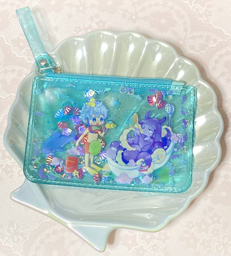 王タコシャカシャカクリアポーチ