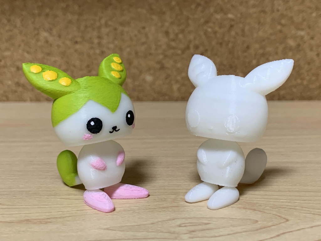 【STL】３Dプリント用ずんだもん