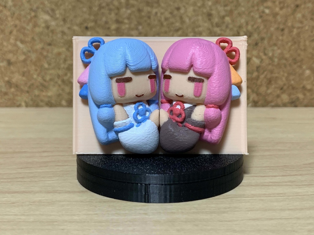 【STL】３Dプリント用琴葉姉妹
